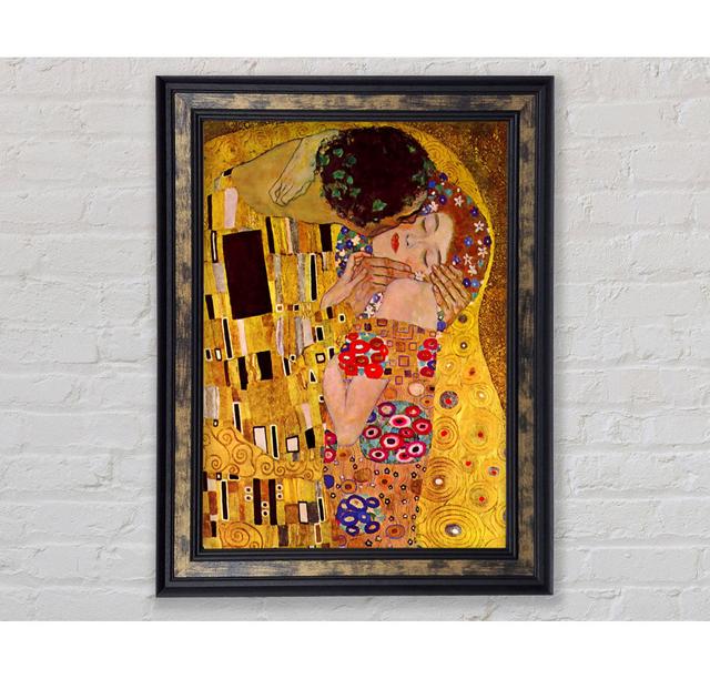 Klimt The Kiss Close - Single Picture Frame Art Prints Bright Star Size: 42cm H x 29.7cm W on Productcaster.