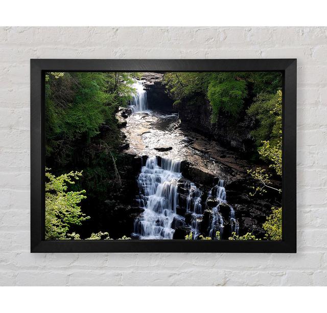 Falls Of Clyde River Clyde New Lanark South Lanarkshire Scotland - Single Picture Frame Art Prints Union Rustic Size: 100cm H x 141.4cm W x 3.4cm D on Productcaster.