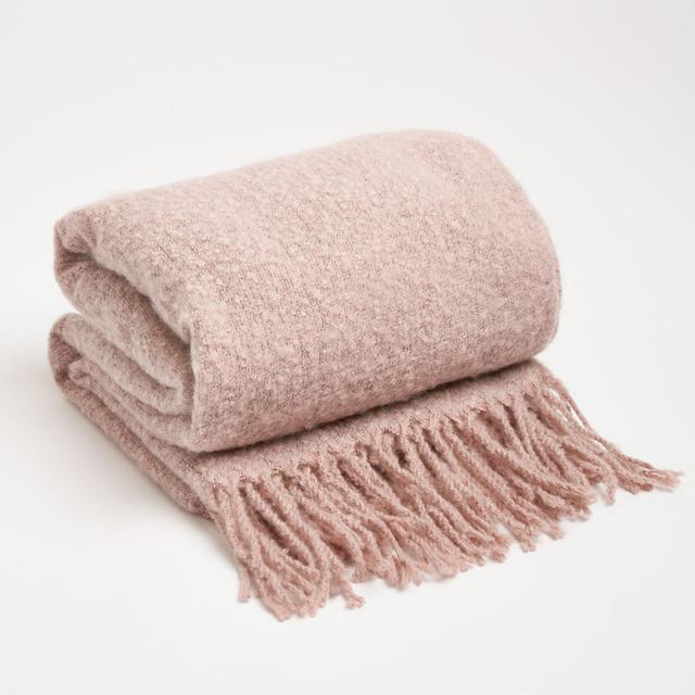 Kupski Bloomsbury Market Throw Bloomsbury Market Colour: Blush Pink, Size: W125 x L150cm on Productcaster.