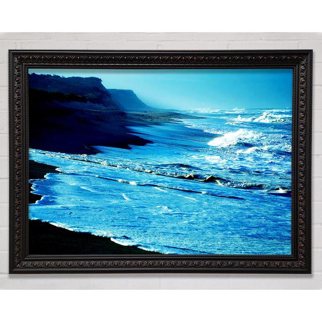 Blue Waves Delight Framed Print Bright Star Size: 29.7cm H x 42cm W on Productcaster.