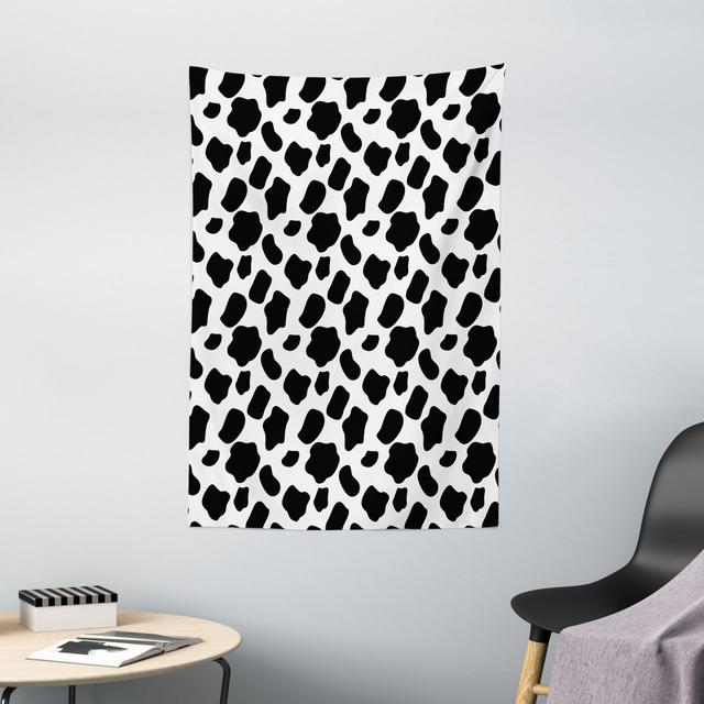 Wandbehang Cattle Skin Pattern Scattered Spots Animal Hide Plain and Pasture Theme East Urban Home Größe: 150 cm H x 100 cm B on Productcaster.