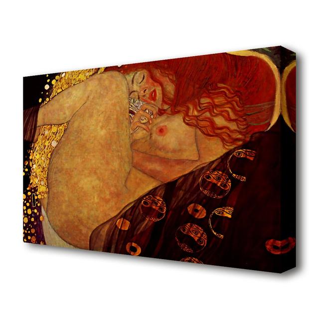 Danae by Gustav Klimt - Wrapped Canvas Painting Print East Urban Home Size: 66 cm H x 101.6 cm W x 4.4 cm D on Productcaster.