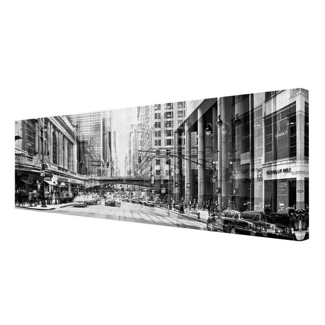 NYC Urban Photographic Print on Canvas East Urban Home Size: 40cm H x 120cm W on Productcaster.