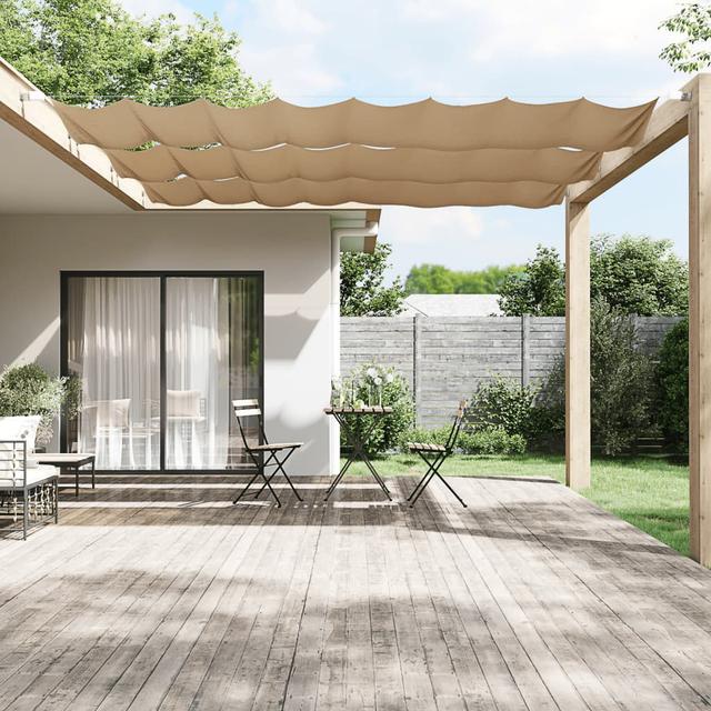 Dakota Fields 800cm W x 800cm D Retractable Side Awning Dakota Fields Colour: Taupe on Productcaster.