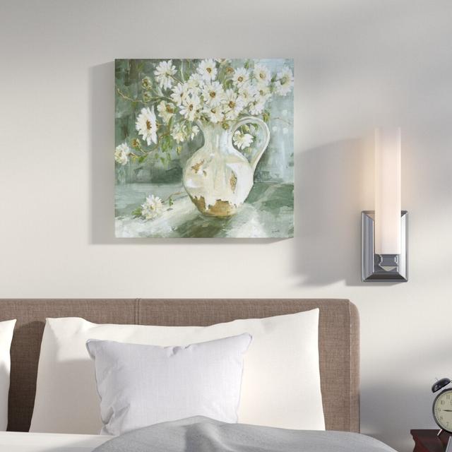 Sunshine and Daises II - Wrapped Canvas Painting Print East Urban Home Size: 30cm H x 30cm W on Productcaster.