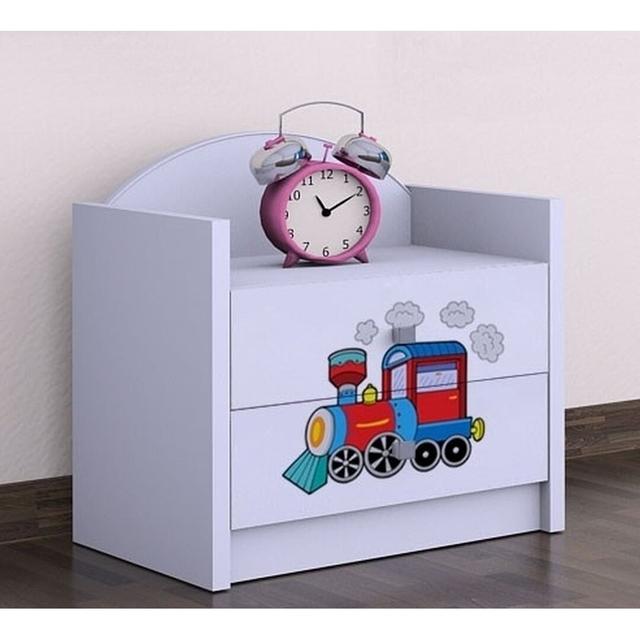 Dominique 2 Drawer Nightstand Isabelle & Max Colour: White on Productcaster.