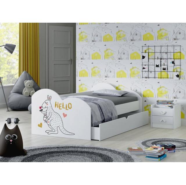 Bett Isabeth, 80 x 160 cm Roomie Kidz Farbe (Bettgestell): Weiß on Productcaster.