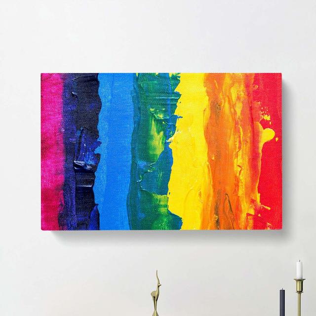 Abstract Art Painting Vol.267 by S.Johnson - Wrapped Canvas Painting Print East Urban Home Size: 35cm H x 50cm W x 3cm D on Productcaster.