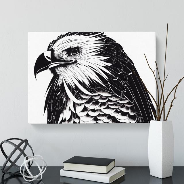 Tremendous Eagle Bird - Wrapped Canvas Graphic Art Alpen Home Size: 50cm H x 76cm W x 3cm D on Productcaster.