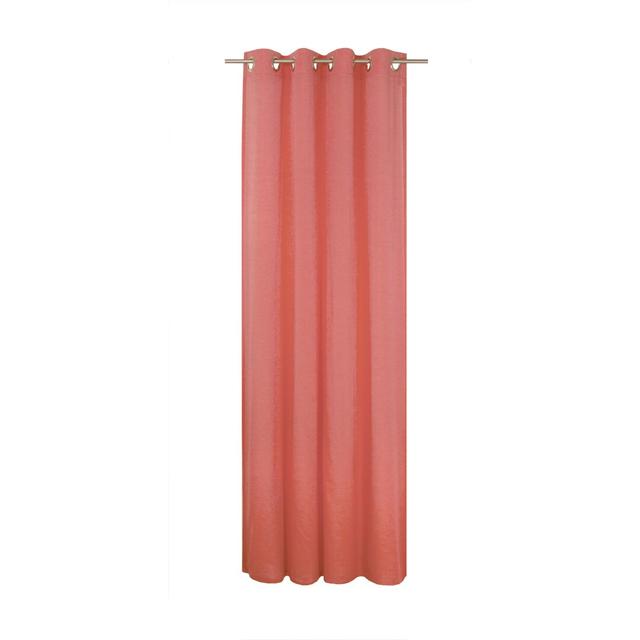 Peck Eyelet Room Darkening Single Curtain Latitude Run Size: 142 W x 255 D cm, Colour: Red on Productcaster.