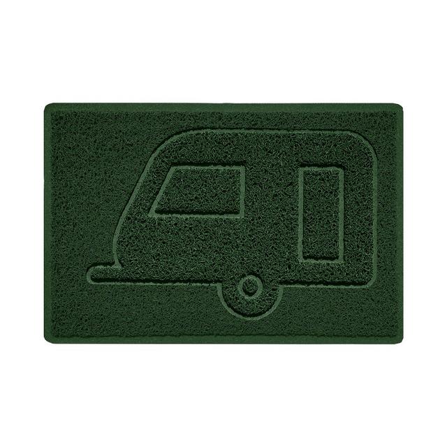 Caravan Doormat NICOMAN Mat Size: 40cm W x 60cm L, Colour: Green on Productcaster.