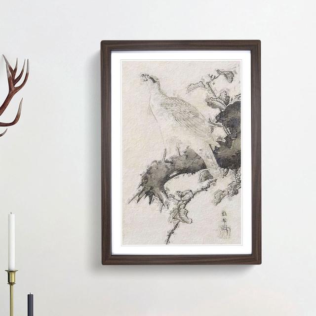 Eagle by Hashimoto Gaho - Picture Frame Painting Print East Urban Home Size: 65cm H x 48cm W x 2cm D, Frame Option: Walnut Framed on Productcaster.