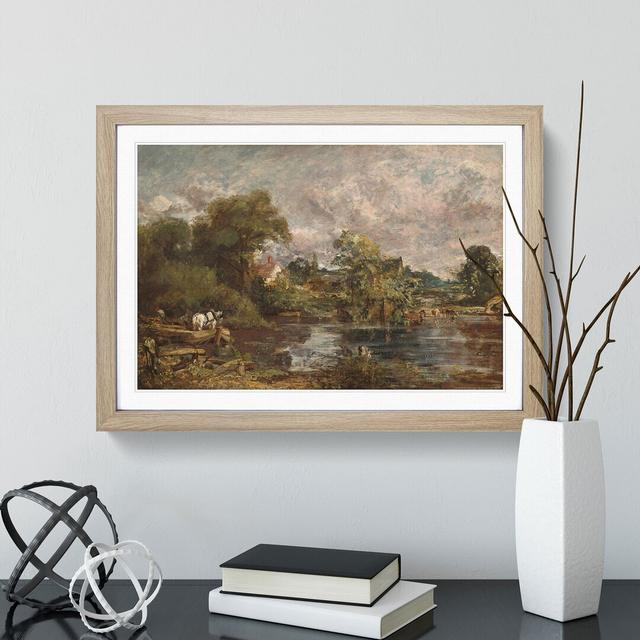 The White Horse by John Constable - Picture Frame Painting East Urban Home Frame Option: Oak, Size: 48cm H x 65cm W x 2cm D on Productcaster.