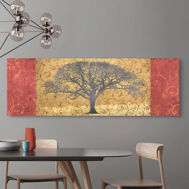 Leinwandbild Golden Brocade Panel von Alessio Aprile Rosalind Wheeler Größe: 40 cm H x 120 cm B x 4 cm T on Productcaster.