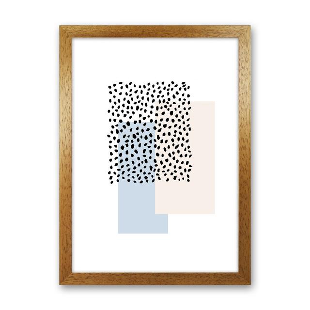 Dots - Print 17 Stories Frame Option: Oak Frame, Size: 63cm H x 46cm W x 3cm D on Productcaster.