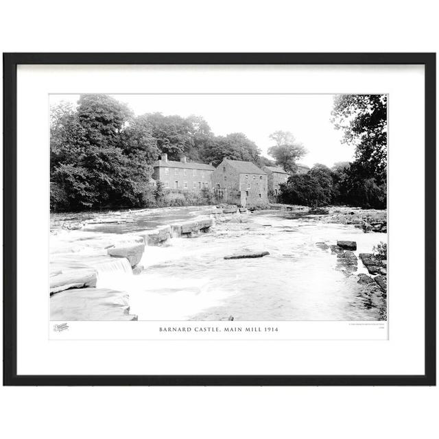 'Barnard Castle, Main Mill 1914' by Francis Frith - Picture Frame Photograph Print on Paper The Francis Frith Collection Size: 45cm H x 60cm W x 2.3cm on Productcaster.