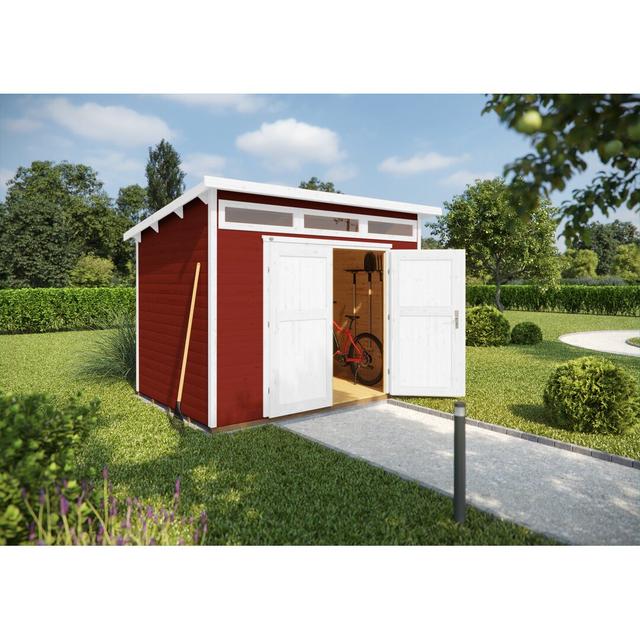 263 cm x 249 cm Gartenhaus Weka Farbe: Rot on Productcaster.