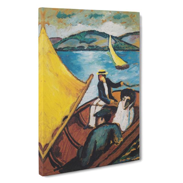 Sailing Boat On The Tegernsee by - Wrapped Canvas Painting East Urban Home Size: 50cm H x 35cm W x 3cm D on Productcaster.