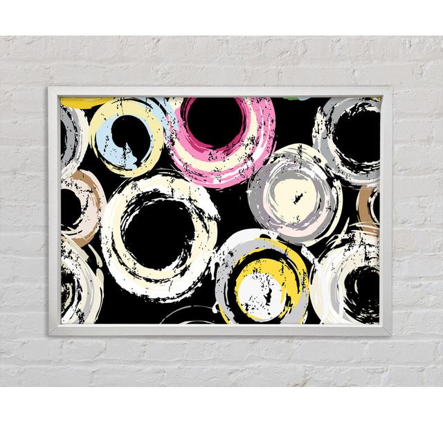 Circles Of Time - Single Picture Frame Art Prints on Canvas Bright Star Size: 59.7cm H x 84.1cm W x 3.3cm D on Productcaster.