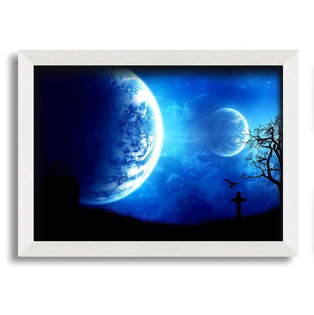 Dream Night Framed Print Wall Art Ivy Bronx Size: 21cm H x 29.7cm W x 10cm D, Format: White Framed Paper on Productcaster.