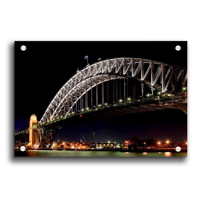 Sydney Harbour Night Light - Unframed Photograph Print on Acrylic East Urban Home Size: 29.7cm H x 42cm W on Productcaster.