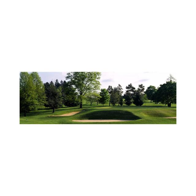 Sand Traps On A Golf Course, Baltimore Country Club, Baltimore, Maryland, USA #2 - Wrapped Canvas Panoramic Print Brayden Studio Size: 30.48cm H x 91. on Productcaster.