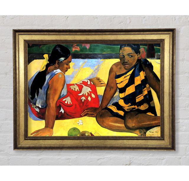 Gauguin Two Women From Tahiti - Single Picture Frame Art Prints Ophelia & Co. Size: 84.1cm H x 142.2cm W x 8cm D on Productcaster.