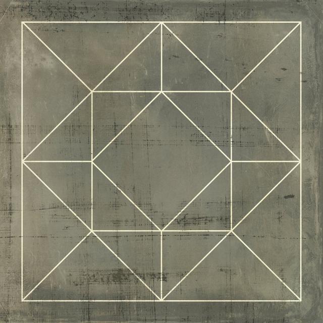 Geometric Blueprint VIII by Vision Studio - Wrapped Canvas Art Prints Corrigan Studio Size: 76cm H x 76cm W on Productcaster.