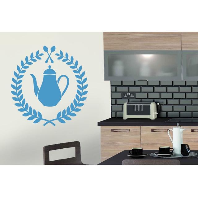 Food & Beverage Wall Decal East Urban Home Size: Medium, Colour: Blue on Productcaster.