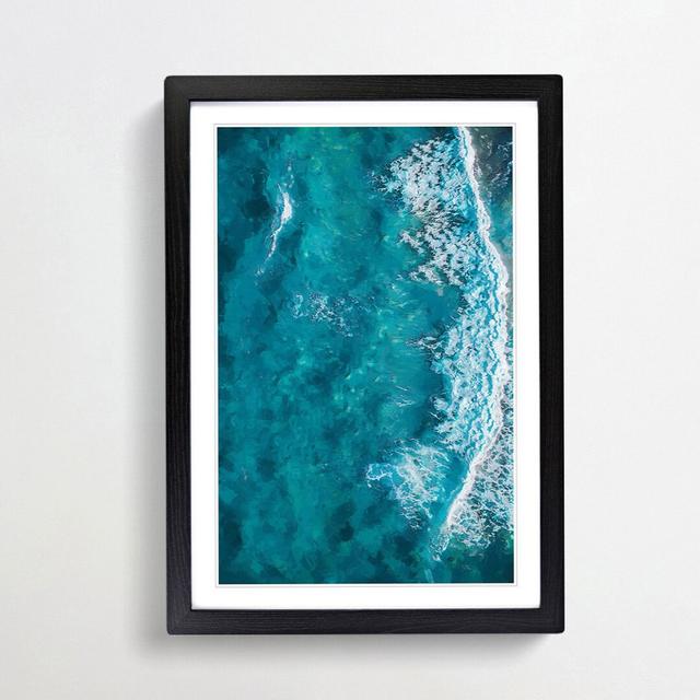 Waves in Brisbane Australia - Picture Frame Graphic Art Print East Urban Home Size: 50cm H x 35cm W x 2cm D, Frame Option: Black on Productcaster.