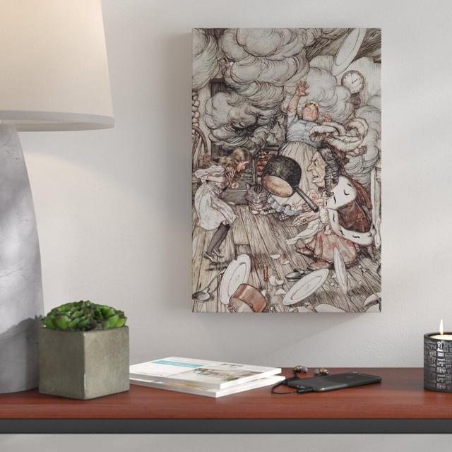 Alice's Adventures in Wonderland by Arthur Rackham Art Print Wrapped on Canvas East Urban Home Size: 45 cm H x 30 cm W x 5 cm D on Productcaster.