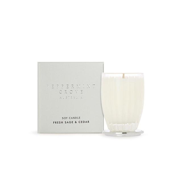 Peppermint Grove - Soy Wax Scented Candle - 60g - Fresh Sage & Cedar Peppermint Grove on Productcaster.