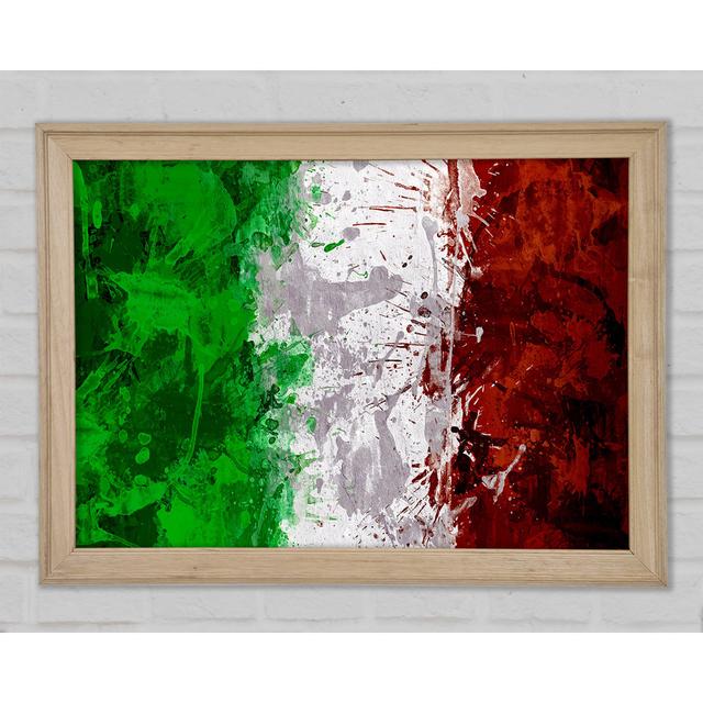 Grunge Flag Of Italy - Print Williston Forge Size: 29.7cm H x 42cm W x 1.5cm D on Productcaster.