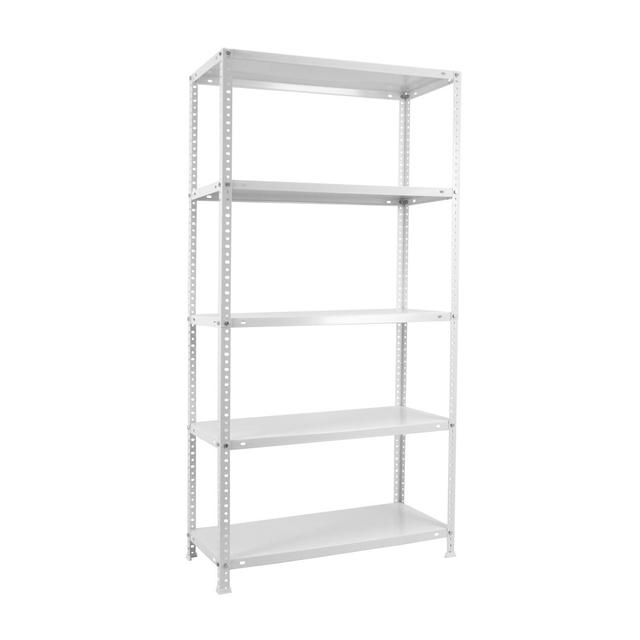 5 shelf Shelving Unit WFX Utility Size: 180cm H x 90cm W x 30cm D, Finish: White on Productcaster.