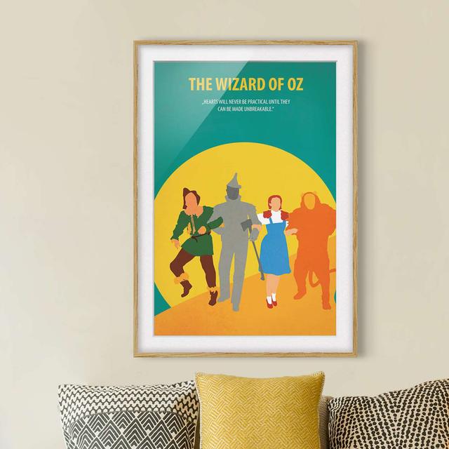 Movie Poster the Wizard of Oz - Picture Frame Graphic Art on Paper Bilderwelten Frame Option: Brown Framed, Size: 70cm H x 50cm W x 2cm D on Productcaster.