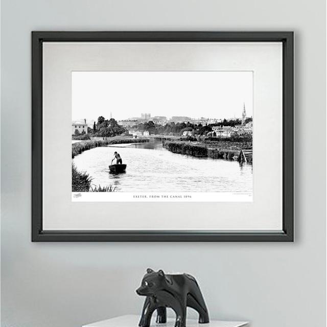 'Exeter, from the Canal 1896' - Picture Frame Photograph Print on Paper The Francis Frith Collection Size: 45cm H x 60cm W x 2.3cm D on Productcaster.