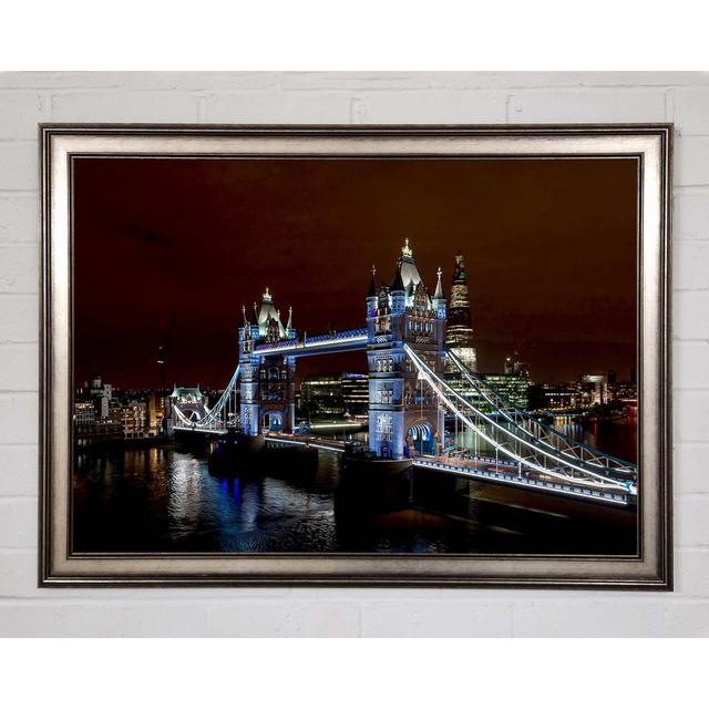 Tower Bridge from Guoman Hotel - Single Picture Frame Art Prints Ebern Designs Size: 84.1cm H x 118.9cm W on Productcaster.