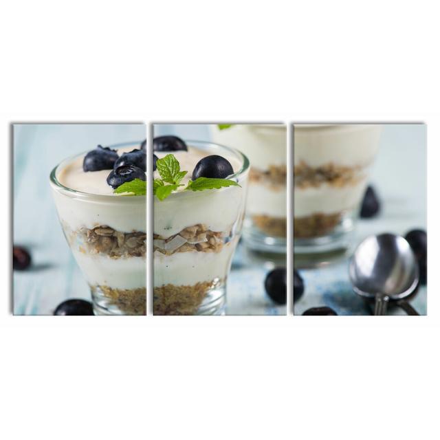 Delicious Dessert 3-Piece Photograph Set on Canvas East Urban Home Size: 100 cm H x 210 cm W on Productcaster.