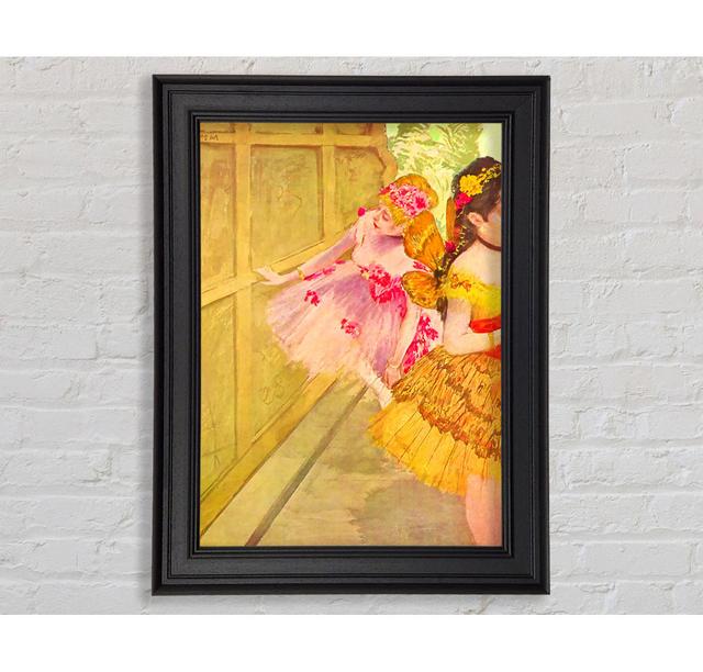 Degas Dancers Behind A Backdrop Framed Print Mercer41 Size: 21cm H x 42cm W on Productcaster.