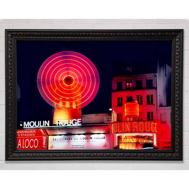 Moulin Rouge - Druck Ebern Designs Größe: 84,1 cm H x 118,9 cm B x 3 cm T on Productcaster.