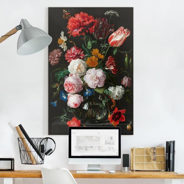 Leinwandbild Stillleben mit Blumen in einer Glasvase von Jan Davidsz De Heem Mercer41 on Productcaster.