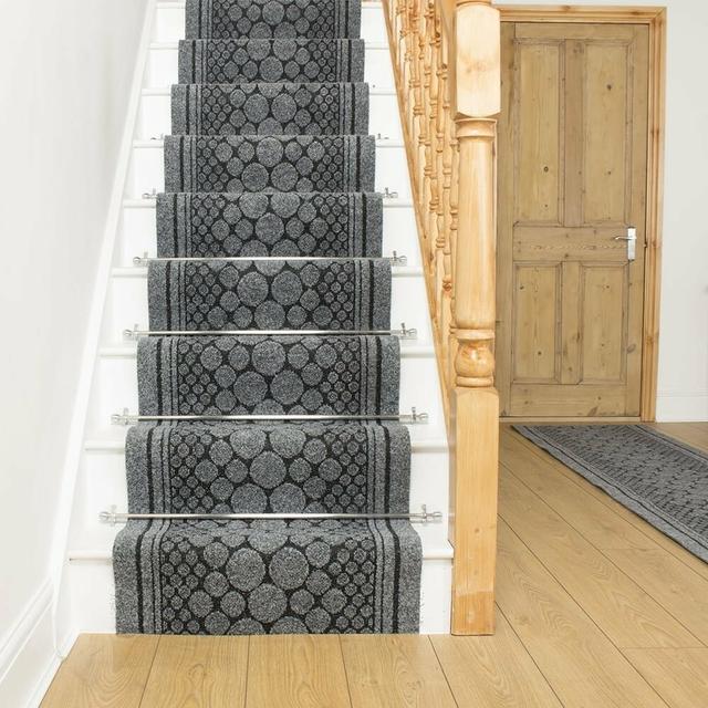 Abel Grey Stair Runner Ophelia & Co. Rug Size: Runner 66 x 900cm on Productcaster.