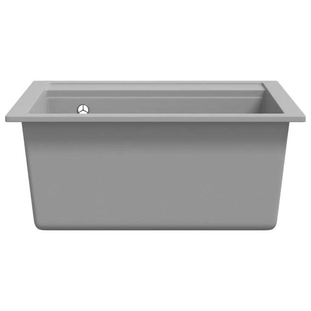 Emeline Single Bowl Inset Kitchen Sink Belfry Kitchen Finish: Grey on Productcaster.