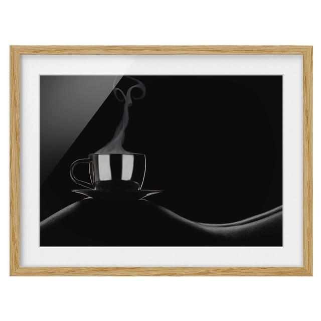 Picture With Frame - Coffee In Bed - Landscape 3:4_Matte Ivy Bronx Frame Option: Brown Framed, Size: 40cm H x 55cm W x 2cm D on Productcaster.