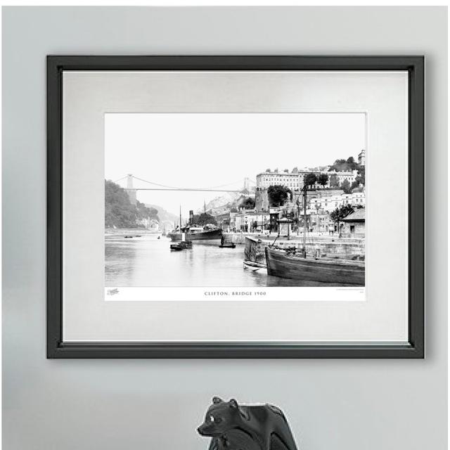 'Clifton, Bridge 1900' - Picture Frame Photograph Print on Paper The Francis Frith Collection Size: 60cm H X 80cm W x 2cm D on Productcaster.