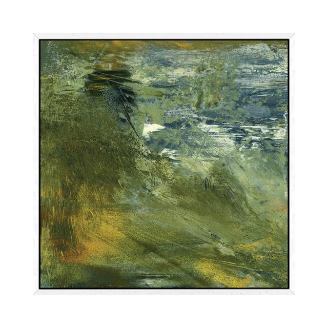 Encaustic Tile In Green I by Sharon Gordon - Gallery-Wrapped Canvas Giclée on Canvas Ivy Bronx Format: White Framed, Size: 66.04cm H x 66.04cm W x 3.8 on Productcaster.