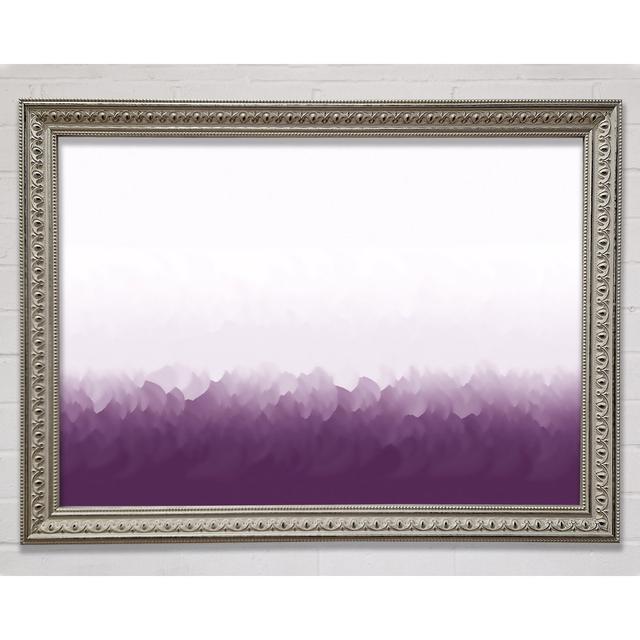 Abstract Ocean Lilac On Silver - Single Picture Frame Art Prints Bright Star Size: 59.7cm H x 84.1cm W on Productcaster.