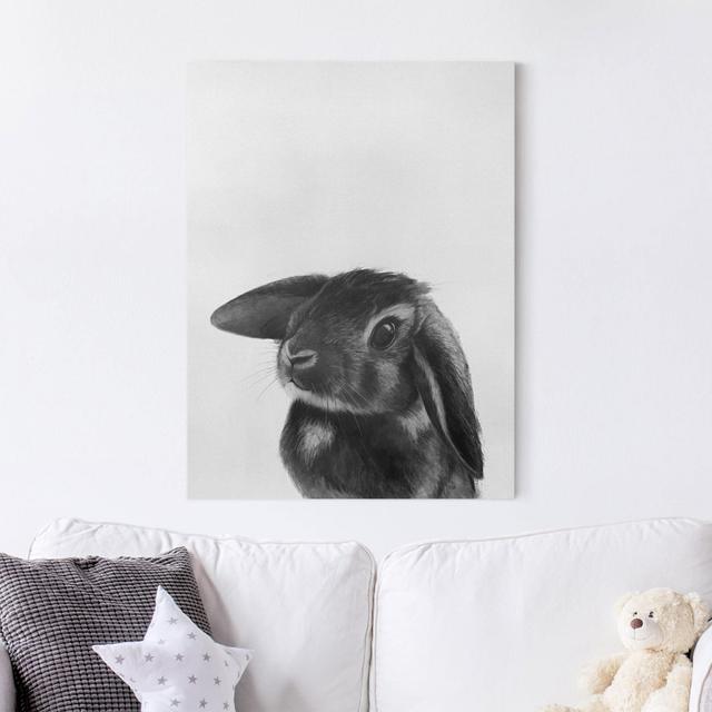 Illustration of a Rabbit by Laura Graves - Wrapped Canvas Painting August Grove on Productcaster.