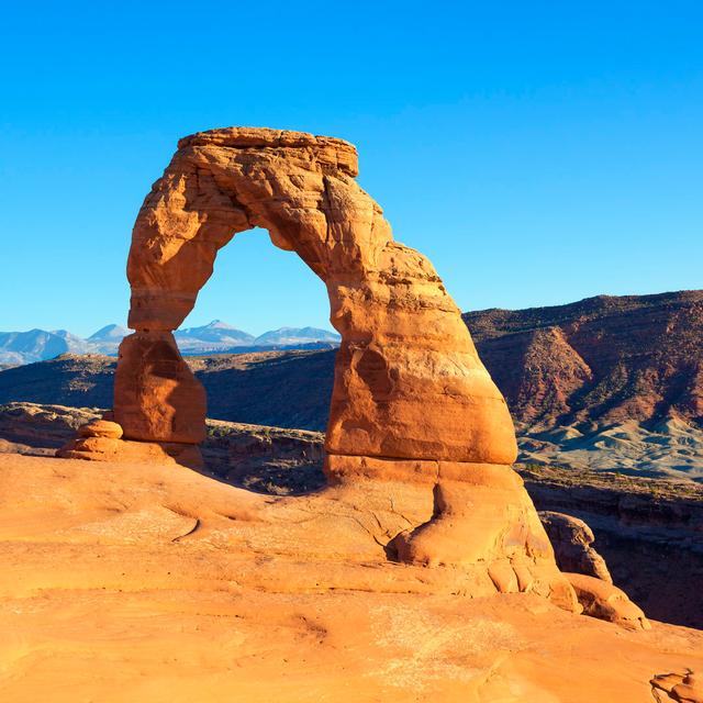 View Of Delicate Arch - Wrapped Canvas Print Alpen Home Size: 91cm H x 91cm W x 3.8cm D on Productcaster.