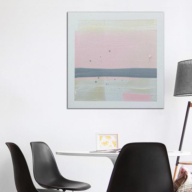 Pink Sunset I House of Hampton Size: 93.98cm H x 93.98cm W x 1.905cm D on Productcaster.